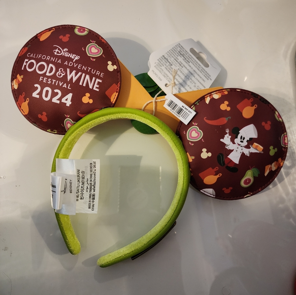 Disney 2024 Official Food & Wine Festival Mickey Ears by Loungefly NWT - Picture 3 of 6